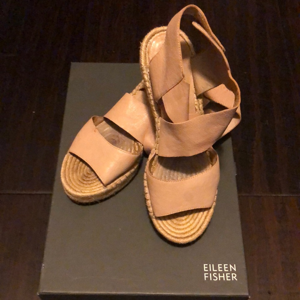 Eileen Fisher espadrille wedges